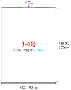 PE（ポリエチレン）規格袋 3-4号2000枚入