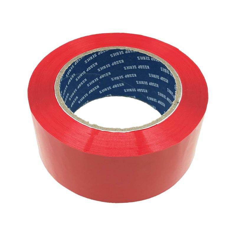 梱包用 OPPテープ（赤）48mm幅×100m巻（50μ）