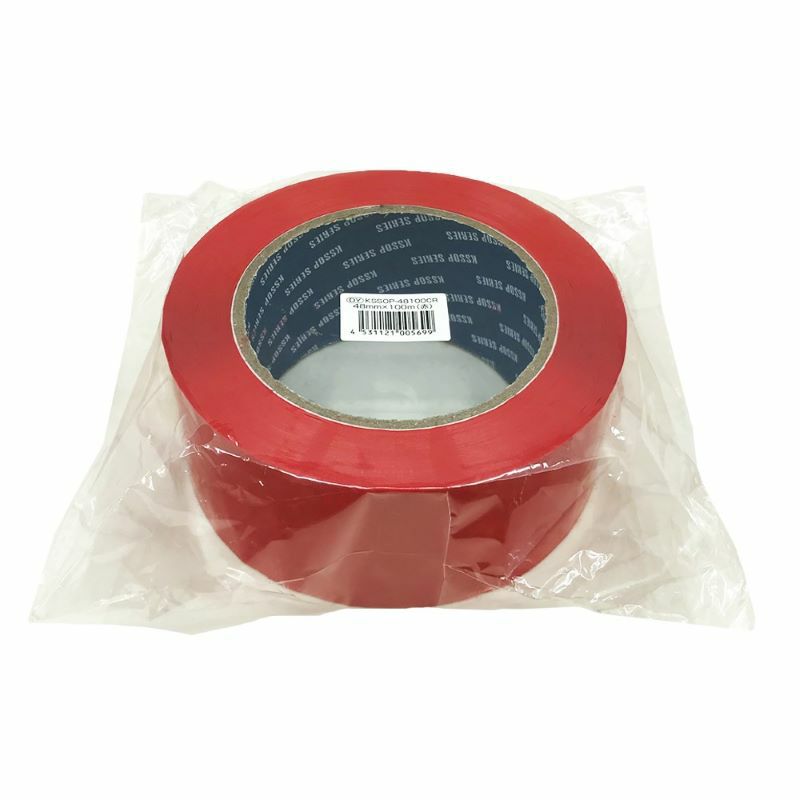 梱包用 OPPテープ（赤）48mm幅×100m巻（50μ）