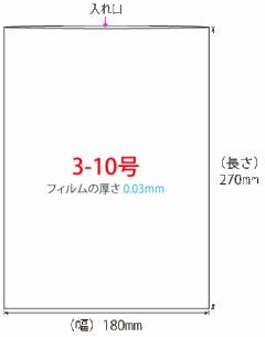 PE（ポリエチレン）規格袋 3-10号1000枚入