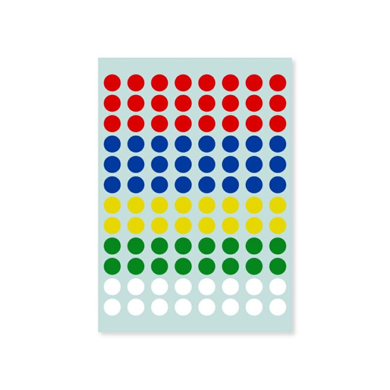 【クリックポスト対応】 業務用カラーシール　小