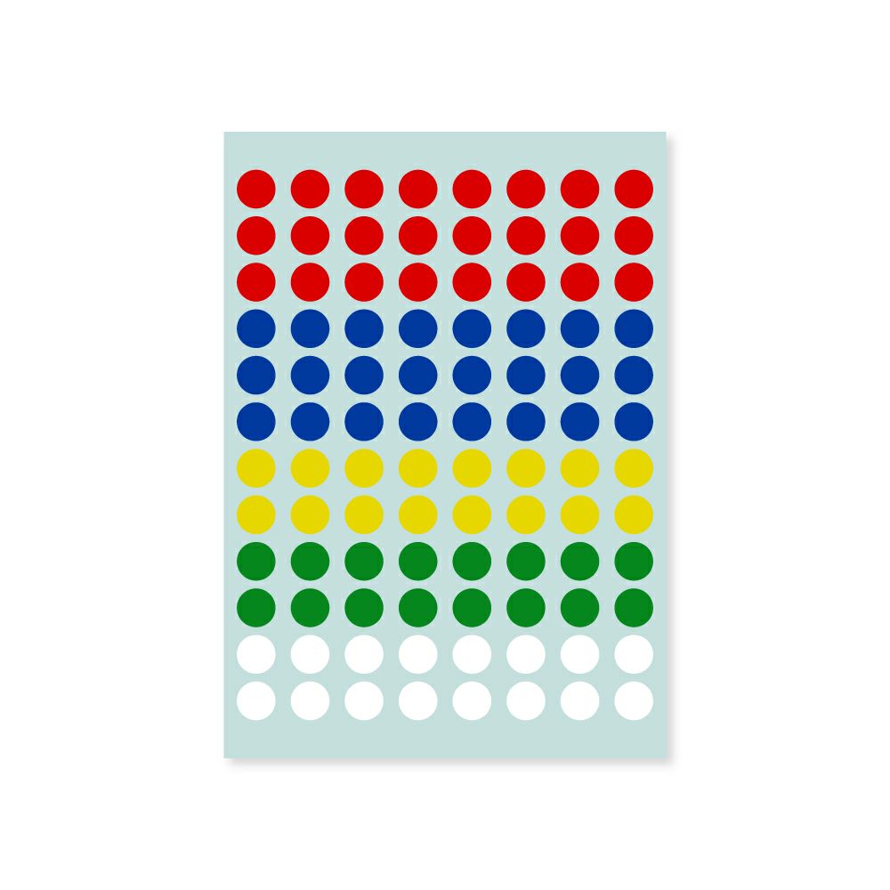 【クリックポスト対応】 業務用カラーシール　小