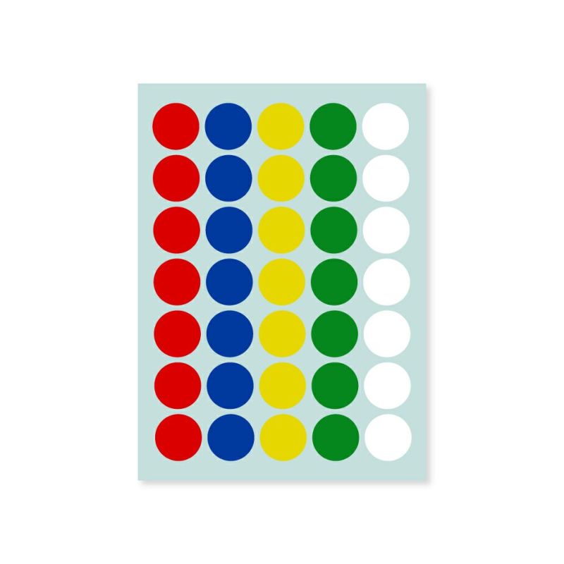 【クリックポスト対応】 業務用カラーシール　中