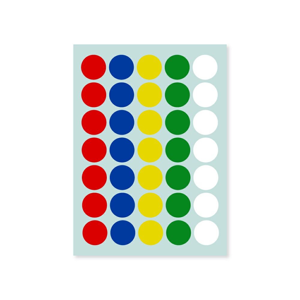 【クリックポスト対応】 業務用カラーシール　中