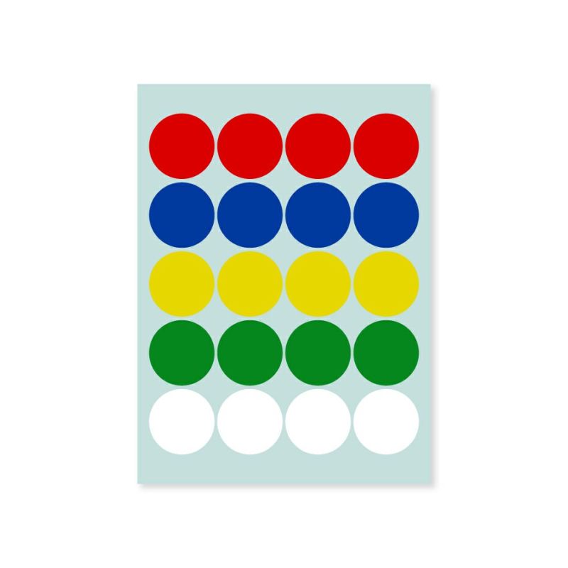 【クリックポスト対応】 業務用カラーシール　大