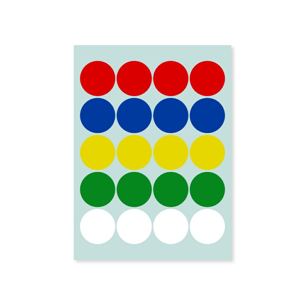 【クリックポスト対応】 業務用カラーシール　大