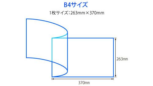 ラミネート（パウチ）フィルムB4サイズ 100枚入