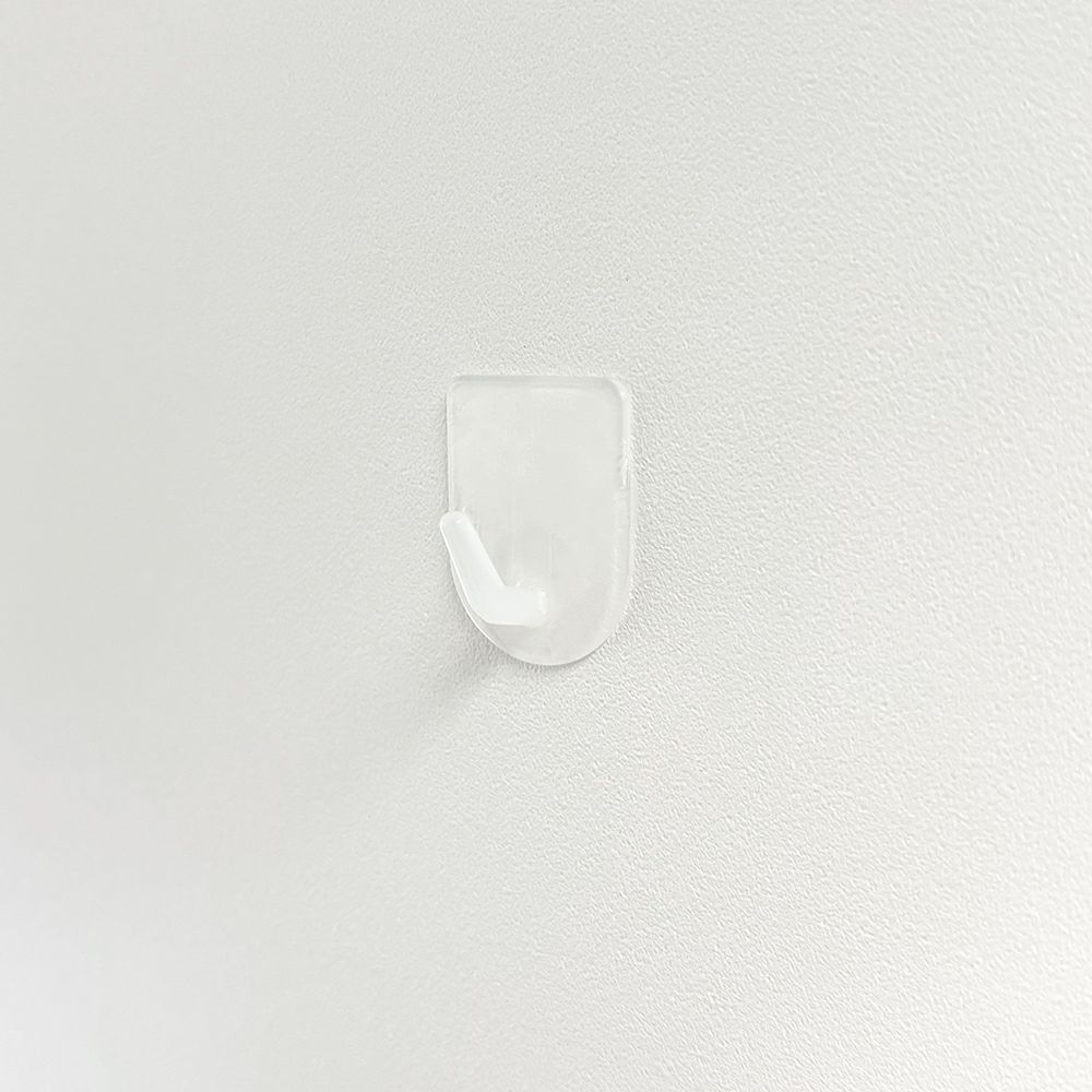 【クリックポスト対応】くりぴたフック壁紙用 コンパクトフック (S) （耐荷重500g) （透明）大容量パック【12セット入】