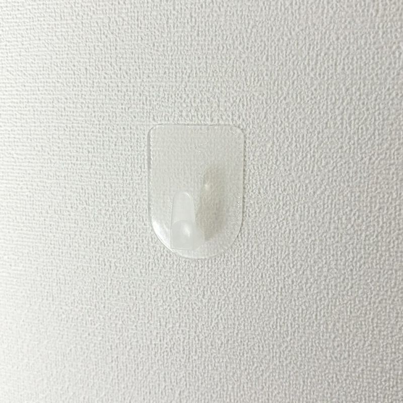 【クリックポスト対応】くりぴたフック壁紙用 コンパクトフック (M) （耐荷重1kg) （透明）大容量パック【10セット入】