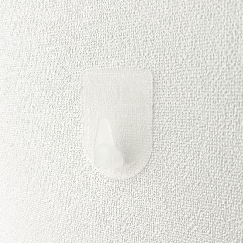 クリックポスト対応】くりぴたフック壁紙用 コンパクトフック (L) （耐荷重2kg) （透明）大容量パック【5セット入】
