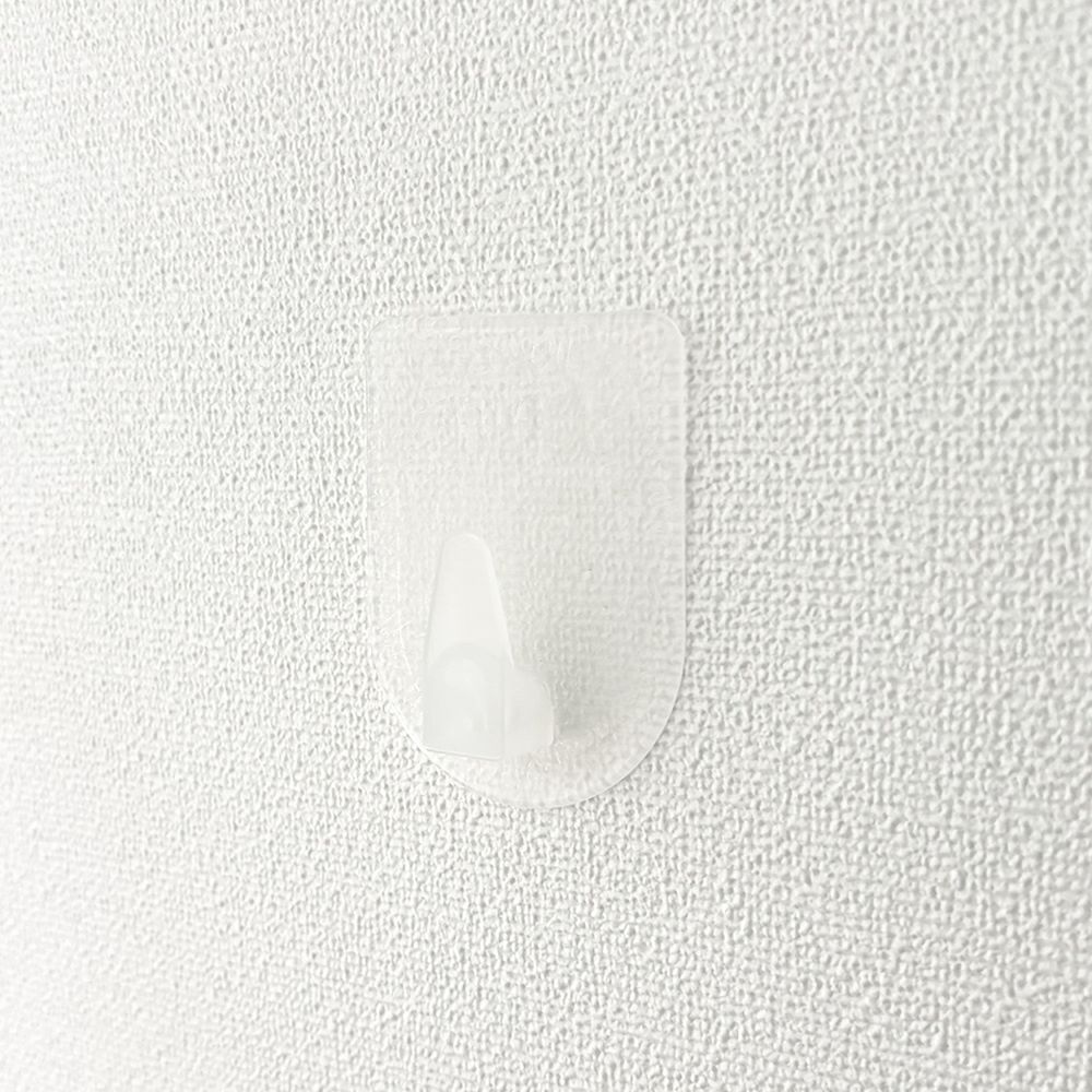 クリックポスト対応】くりぴたフック壁紙用 コンパクトフック (L) （耐荷重2kg) （透明）大容量パック【5セット入】