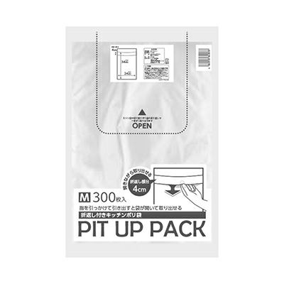 PIT UP PACK　フラットタイプ　Mサイズ　300枚入り×25冊