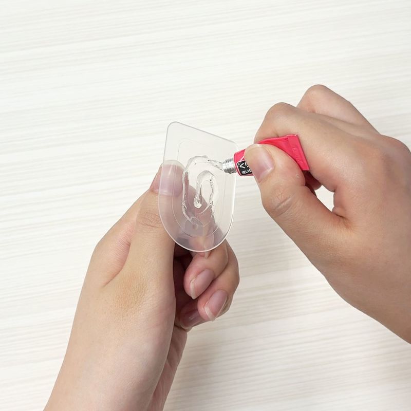 【クリックポスト対応】くりぴたフック壁紙用 コンパクトフック (S) （耐荷重500g) （黒）大容量パック【12セット入】