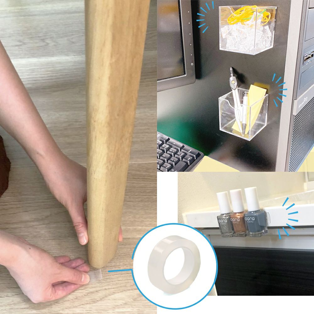 【クリックポスト対応】超強力 アクリルフォーム 両面テープ クリア 15mm×1.2ｍ　1巻