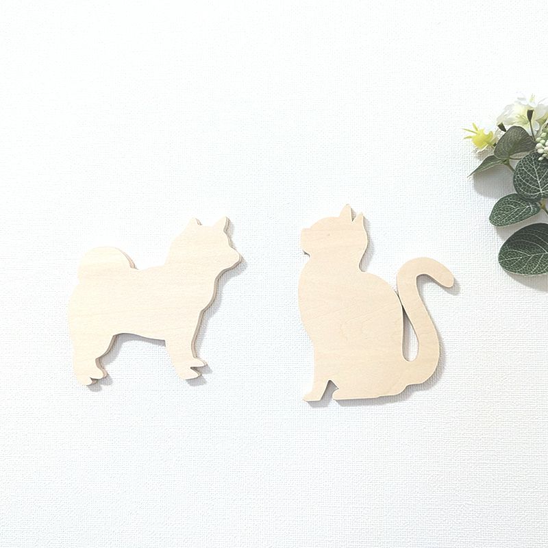 アニマル木製オブジェ